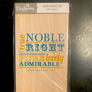 Jumbo Memo PaD Free with 3 Book Purchase